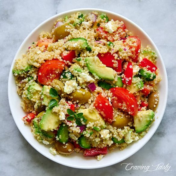 Mediterranean Quinoa Salad - Craving Tasty
