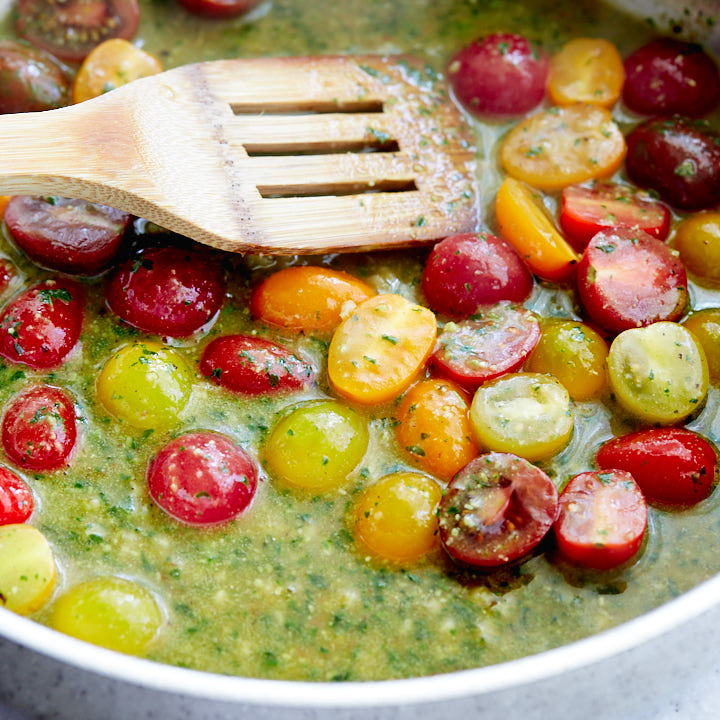 Pesto Chicken Pasta with Velvety Sauce - 15