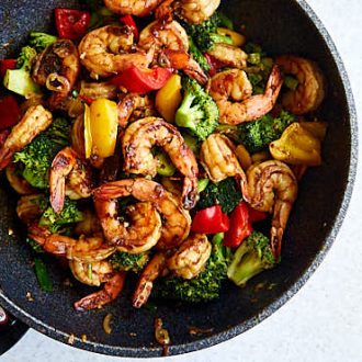 Szechuan Shrimp with Broccoli and Peppers - 83