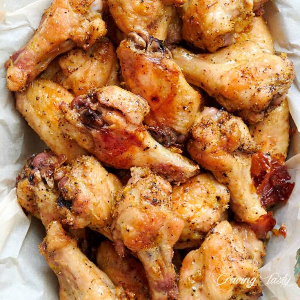 Lemon Pepper Chicken Wings - Craving Tasty