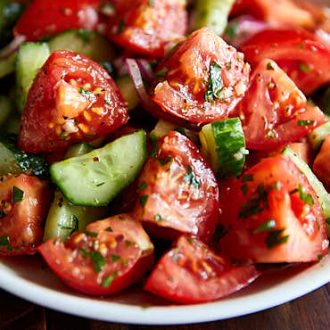 Rustic Tomato and Cucumber Salad - 65