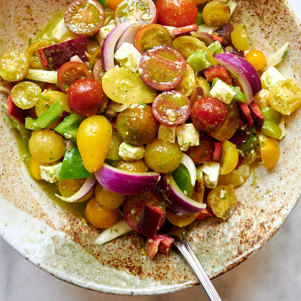 Rustic Tomato and Cucumber Salad - 86