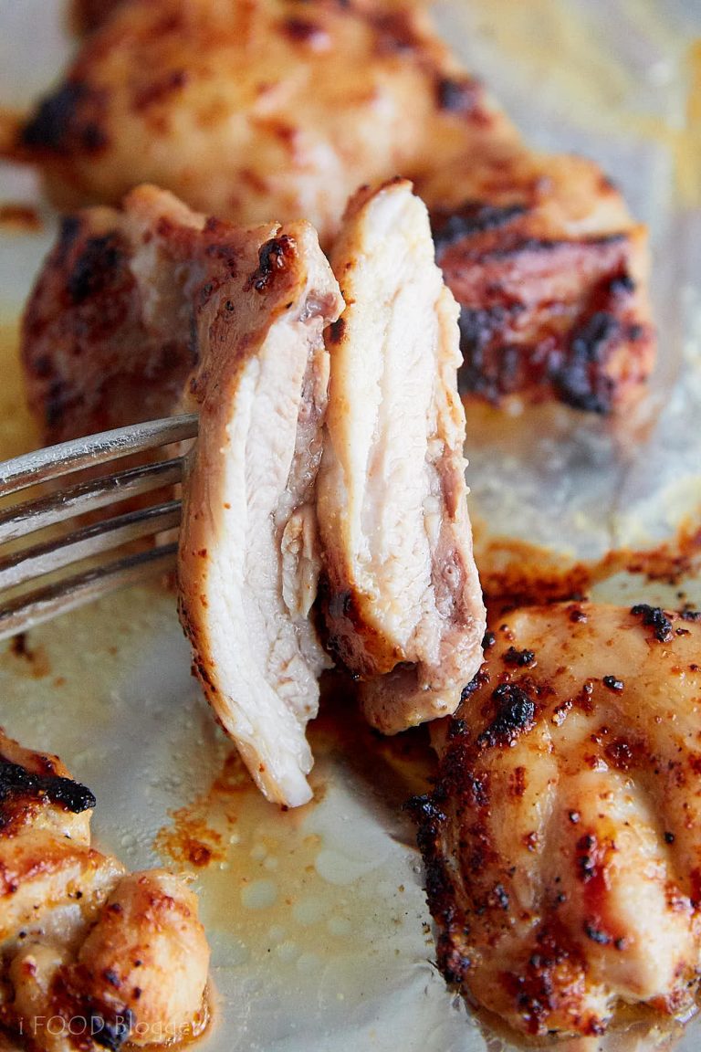 Broiled Chicken Thighs - Craving Tasty
