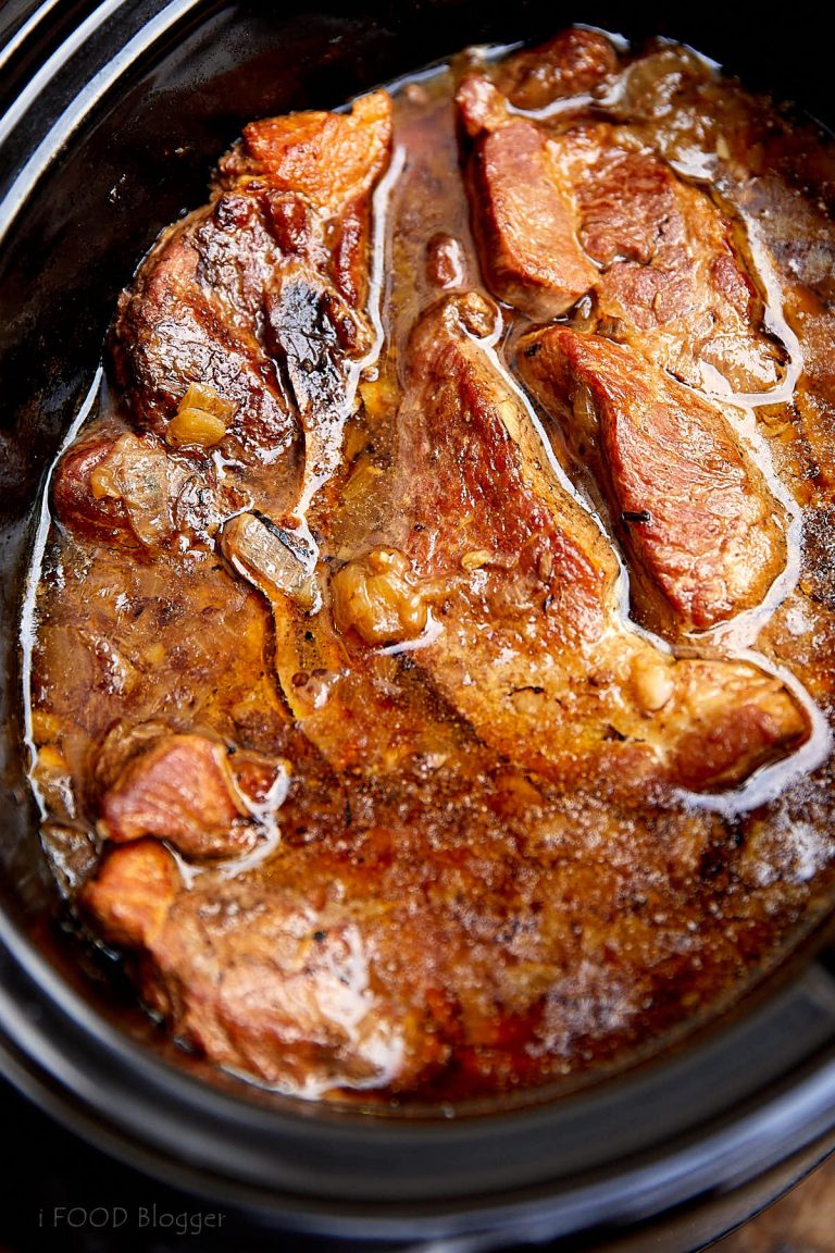 Rustic Slow Cooker Country-Style Pork Ribs - Craving Tasty