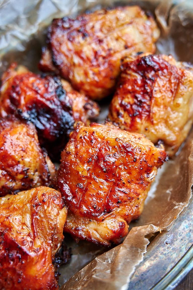 Air Fryer Chicken Thighs (Maple-Lime) - Craving Tasty