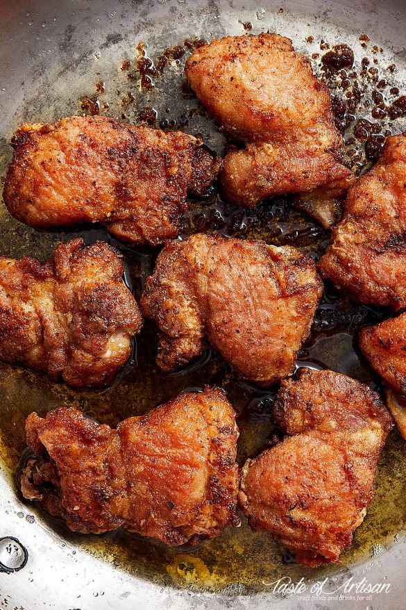 Crispy Pan-Fried Boneless Skinless Chicken Thighs - Craving Tasty