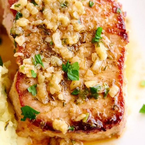 Baked Pork Chops with Browned Garlic Butter - 56