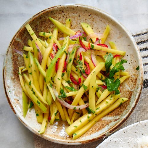 Thai green mango salad.