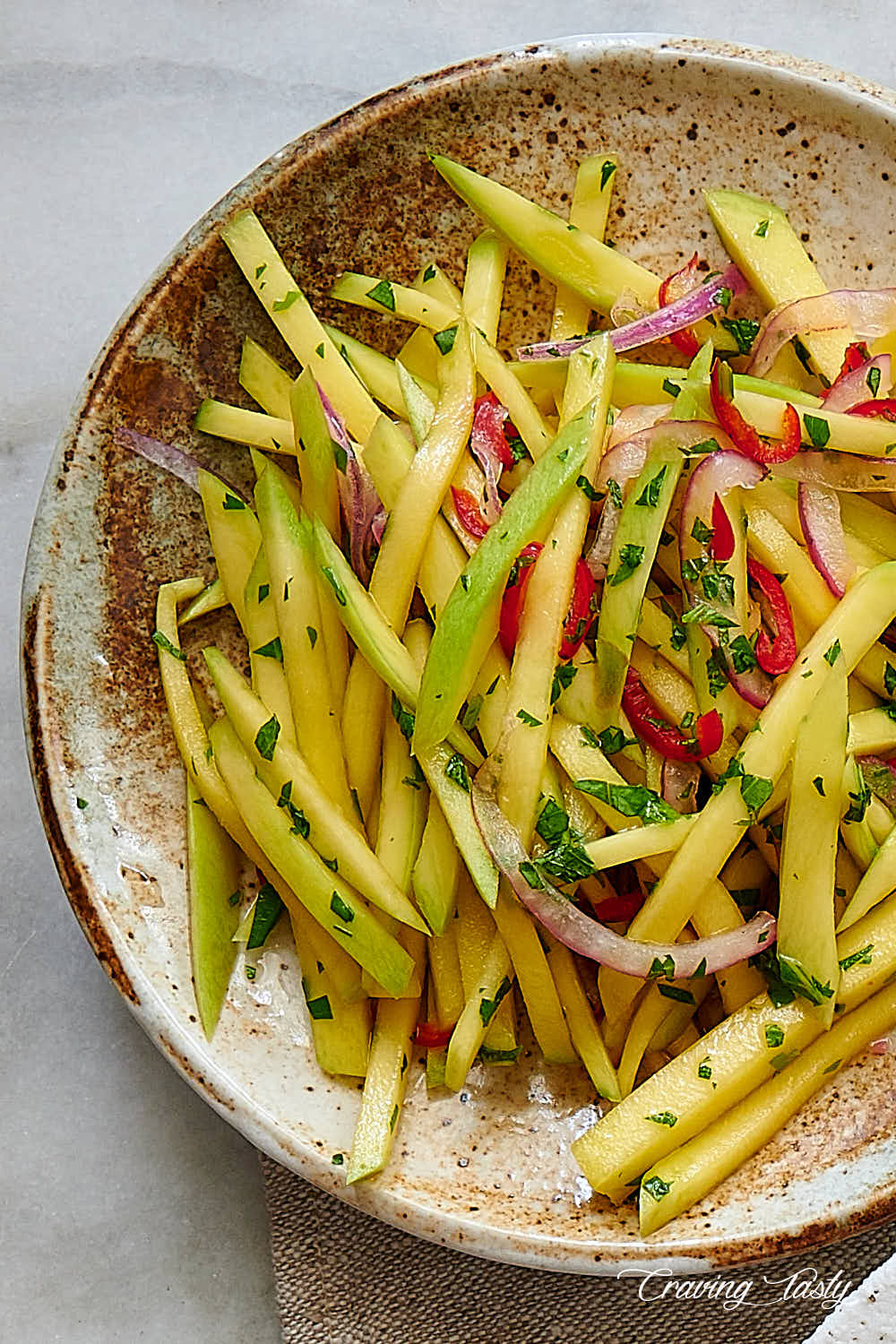 Thai green mango salad.