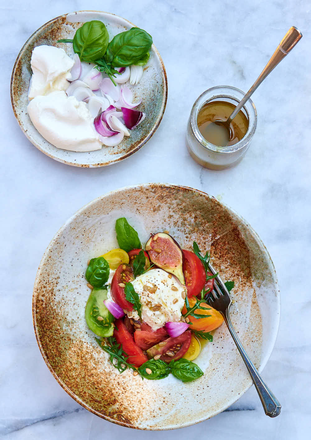 Heirloom Tomato Salad with Burrata Cheese