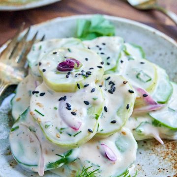 Chili Mayo Cucumber Salad