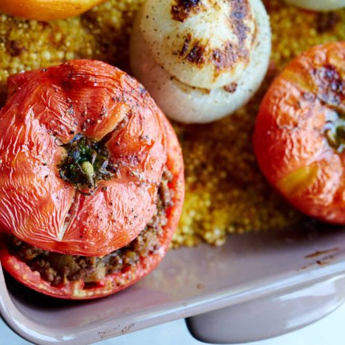 stuffed-tomatoes-onions-baked